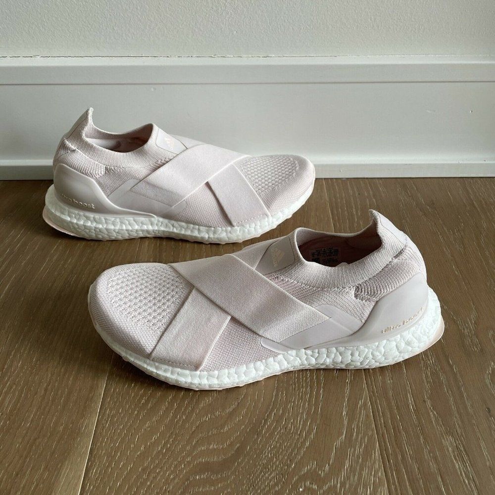 Adidas Ultraboost Slip On Sneakers Womens 6 Pink Running Laceless DNA GZ9847